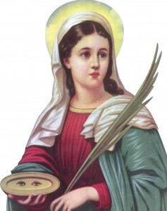 Novena a Santa Luzia – 1º Dia  Encontro com Cristo