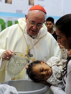 Papa Francisco: O batismo  Encontro com Cristo