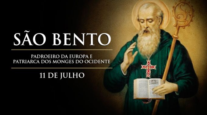 Hoje é festa de São Bento, padroeiro da Europa e patriarca dos monges do Ocidente Hoje é festa de São Bento, padroeiro da Europa e patriarca dos monges do Ocidente